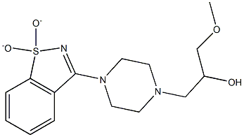  1-[4-(1,1-dioxido-1,2-benzisothiazol-3-yl)piperazin-1-yl]-3-methoxypropan-2-ol