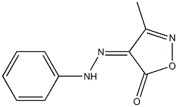 3-methyl-4,5-isoxazoledione 4-(phenylhydrazone) 结构式