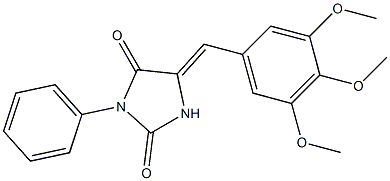  3-phenyl-5-(3,4,5-trimethoxybenzylidene)imidazolidine-2,4-dione