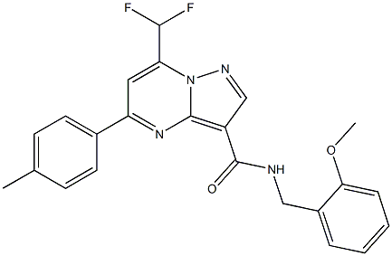 7-(difluoromethyl)-N-(2-methoxybenzyl)-5-(4-methylphenyl)pyrazolo[1,5-a]pyrimidine-3-carboxamide