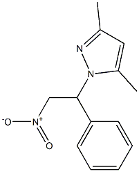 1-{2-nitro-1-phenylethyl}-3,5-dimethyl-1H-pyrazole Structure