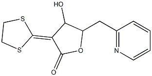 3-(1,3-dithiolan-2-ylidene)-4-hydroxy-5-(2-pyridinylmethyl)dihydro-2(3H)-furanone