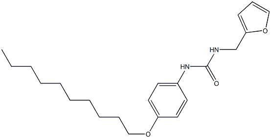 N-[4-(decyloxy)phenyl]-N'-(2-furylmethyl)urea Structure