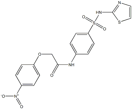 2-{4-nitrophenoxy}-N-{4-[(1,3-thiazol-2-ylamino)sulfonyl]phenyl}acetamide Structure