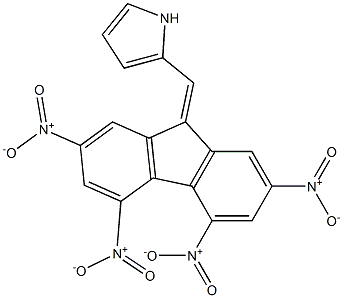 2-({2,4,5,7-tetrakisnitro-9H-fluoren-9-ylidene}methyl)-1H-pyrrole Struktur