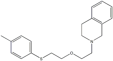 2-(3,4-dihydro-2(1H)-isoquinolinyl)ethyl 2-[(4-methylphenyl)sulfanyl]ethyl ether Struktur