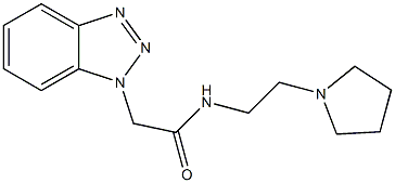 2-(1H-1,2,3-benzotriazol-1-yl)-N-[2-(1-pyrrolidinyl)ethyl]acetamide