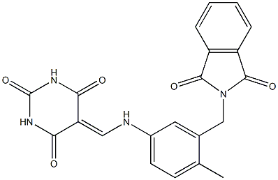 5-({3-[(1,3-dioxo-1,3-dihydro-2H-isoindol-2-yl)methyl]-4-methylanilino}methylene)-2,4,6(1H,3H,5H)-pyrimidinetrione