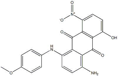 1-amino-8-hydroxy-5-nitro-4-(4-methoxyanilino)anthra-9,10-quinone