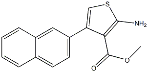 methyl 2-amino-4-(2-naphthyl)-3-thiophenecarboxylate Struktur
