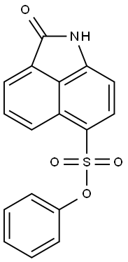 phenyl 2-oxo-1,2-dihydrobenzo[cd]indole-6-sulfonate,,结构式