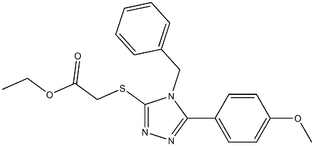 ethyl {[4-benzyl-5-(4-methoxyphenyl)-4H-1,2,4-triazol-3-yl]sulfanyl}acetate