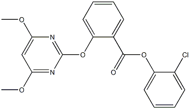  2-chlorophenyl 2-[(4,6-dimethoxypyrimidin-2-yl)oxy]benzoate