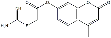 4-methyl-2-oxo-2H-chromen-7-yl {[amino(imino)methyl]sulfanyl}acetate Structure