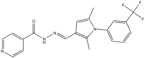  N'-({2,5-dimethyl-1-[3-(trifluoromethyl)phenyl]-1H-pyrrol-3-yl}methylene)isonicotinohydrazide