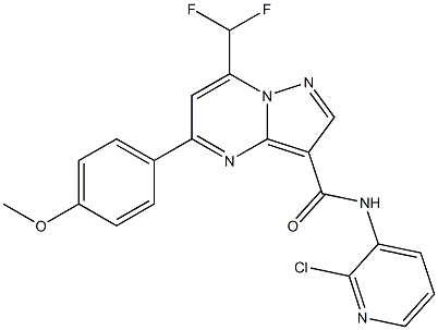 N-(2-chloro-3-pyridinyl)-7-(difluoromethyl)-5-(4-methoxyphenyl)pyrazolo[1,5-a]pyrimidine-3-carboxamide