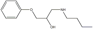 1-(butylamino)-3-phenoxy-2-propanol,,结构式