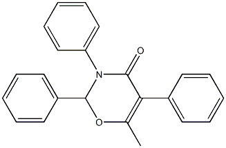 6-methyl-2,3,5-triphenyl-2,3-dihydro-4H-1,3-oxazin-4-one Structure