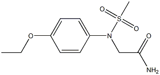 2-[4-ethoxy(methylsulfonyl)anilino]acetamide Structure