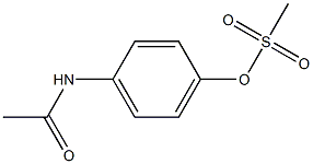 4-(acetylamino)phenyl methanesulfonate,,结构式