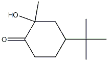 4-tert-butyl-2-hydroxy-2-methylcyclohexanone,,结构式