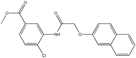 methyl 4-chloro-3-{[(2-naphthyloxy)acetyl]amino}benzoate