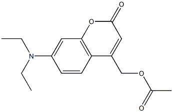 [7-(diethylamino)-2-oxo-2H-chromen-4-yl]methyl acetate Structure