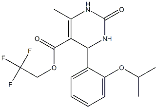  2,2,2-trifluoroethyl 4-(2-isopropoxyphenyl)-6-methyl-2-oxo-1,2,3,4-tetrahydro-5-pyrimidinecarboxylate