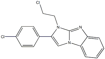 1-(2-chloroethyl)-2-(4-chlorophenyl)-1H-imidazo[1,2-a]benzimidazole 结构式