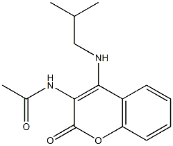 N-[4-(isobutylamino)-2-oxo-2H-chromen-3-yl]acetamide Structure