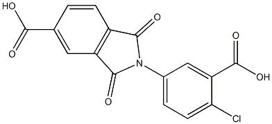 2-(3-carboxy-4-chlorophenyl)-1,3-dioxo-5-isoindolinecarboxylic acid