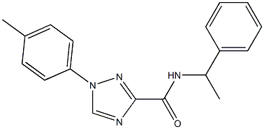 1-(4-methylphenyl)-N-(1-phenylethyl)-1H-1,2,4-triazole-3-carboxamide Structure