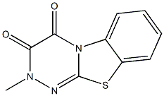 2-methyl-2H-[1,2,4]triazino[3,4-b][1,3]benzothiazole-3,4-dione Struktur