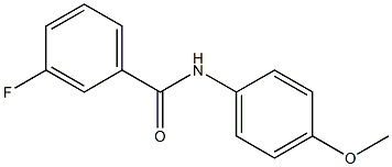 3-fluoro-N-(4-methoxyphenyl)benzamide,,结构式