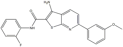 3-amino-N-(2-fluorophenyl)-6-(3-methoxyphenyl)thieno[2,3-b]pyridine-2-carboxamide|