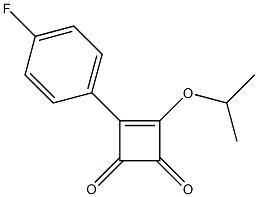 3-(4-fluorophenyl)-4-isopropoxy-3-cyclobutene-1,2-dione 结构式