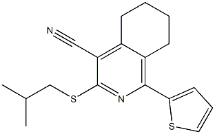 3-(isobutylsulfanyl)-1-(2-thienyl)-5,6,7,8-tetrahydro-4-isoquinolinecarbonitrile
