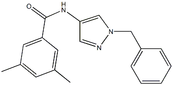 N-(1-benzyl-1H-pyrazol-4-yl)-3,5-dimethylbenzamide|