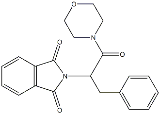 2-[1-benzyl-2-(4-morpholinyl)-2-oxoethyl]-1H-isoindole-1,3(2H)-dione Struktur