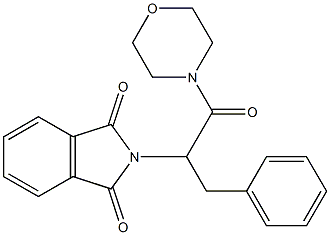 2-[1-benzyl-2-(4-morpholinyl)-2-oxoethyl]-1H-isoindole-1,3(2H)-dione Structure