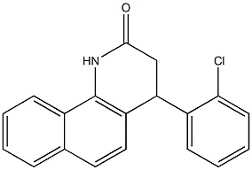 4-(2-chlorophenyl)-3,4-dihydrobenzo[h]quinolin-2(1H)-one Structure