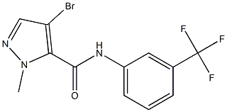 4-bromo-1-methyl-N-[3-(trifluoromethyl)phenyl]-1H-pyrazole-5-carboxamide