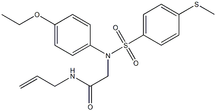 N-allyl-2-(4-ethoxy{[4-(methylsulfanyl)phenyl]sulfonyl}anilino)acetamide