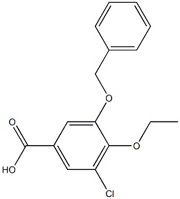 3-(benzyloxy)-5-chloro-4-ethoxybenzoic acid,,结构式