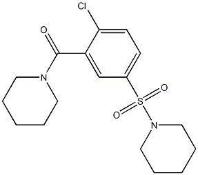  1-{[4-chloro-3-(piperidin-1-ylcarbonyl)phenyl]sulfonyl}piperidine