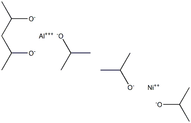 Aluminum nickel isopropoxide, 10% w/v in isopropanol, 99.9% (metals basis) Pkg under Ar in resealable ChemSeal bottles Structure