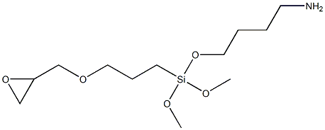 aminopropyl glycidoxypropyl trimethoxysilane Struktur