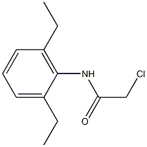 氯乙酰-2,6-二乙基苯胺, , 结构式