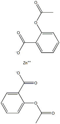 Zinc acetylsalicylate Struktur