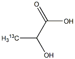 D-Lactic  -3-13C  acid  solution  sodium  salt,  Sodium  D-lactate-3-13C  solution Structure